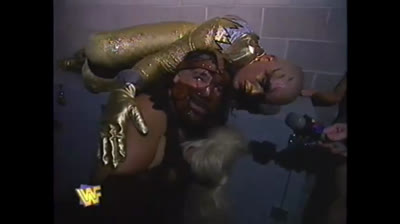 1996.07.21c ⭐ Goldust & Mankind boiler room promo ⭐ WWF In Your House 9