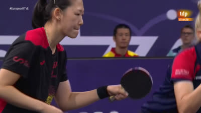 18-8-22 tenis de mesa campeonato de Europa - 2ª Semifinal dobles femeninos: Polcanova y Szocs vs Xiao y Diaconu