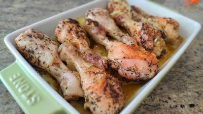Receta fácil de muslos de pollo al horno