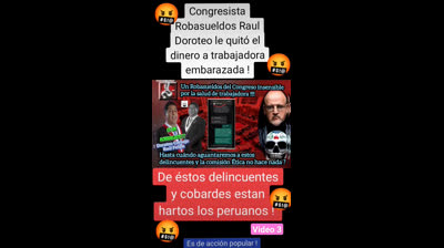 3 Congresista Robasueldos Raul Doroteo quita dinero a trabajadora #peru #lima #ayacucho #puno #ica