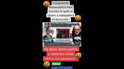 6 Congresista Robasueldos Raul Doroteo quita dinero a trabajadora #peru #lima #ayacucho #puno #ica
