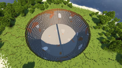 Desafío de construcción: Construye solo en el espacio exterior en Minecraft!