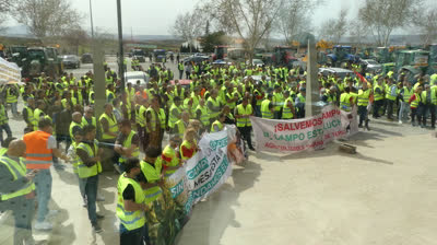 RESUMEN JORNADA PROTESTA AGRICULTORES EN TERUEL  ESPAÑA 21 MARZO 2024