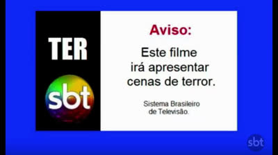 Aviso Parental do Cinema em Casa - Filme de Terror (SBT)