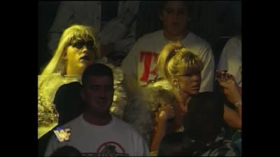 1996.12.23 ⭐ Goldust watching Marc Mero vs HHH ⭐ WWF Raw