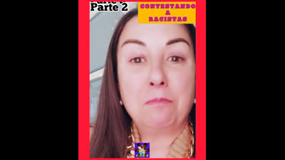 MUJER CONTESTANDO A RACISTAS Y DEFIENDE A INMIGRANTES