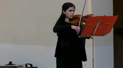 VIERNES SANTO VIOLINISTA IRENE ESTEBAN IGLESIA DE LA MERCED