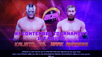 Kalisto vs Mark Andrews (WWE 2K19)