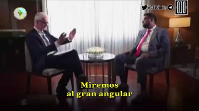 El presidente de Guyana planta cara al periodista de la BBC.