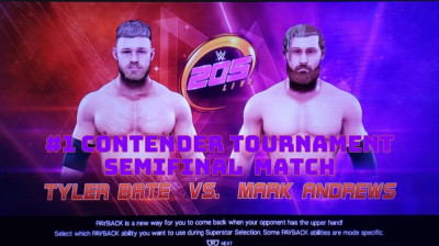 Tyler Bate vs Mark Andrews (WWE 2K19)