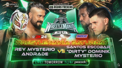 Rey Mysterio & Andrade vs Santos Escobar & "Dirty" Dominik Mysterio (Full Match)