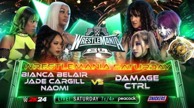 Bianca Belair, Jade Cargill & Naomi vs Damage CTRL (Full Match)