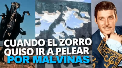 La Argentina se perdió a El Zorro peleando por las Malvinas