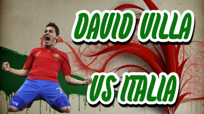26-3-08 David Villa vs Italia