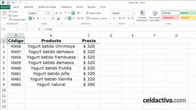 Vídeos de tutoriales de Excel Capítulo 5
