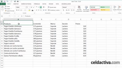 Vídeos de tutoriales de Excel Capítulo 16