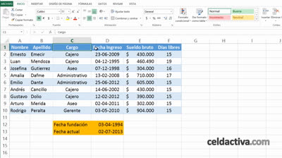 Vídeos de tutoriales de Excel Capítulo 23