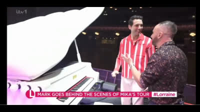 Mika - ITV Lorraine - Behind The Scenes Of Apocalypse Calypso Tour