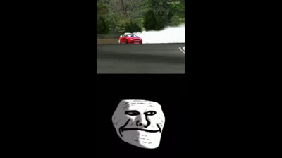 Nissan GTR drift in drag