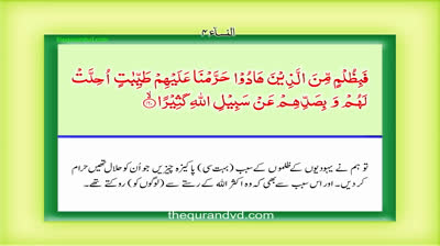 Para 6 - Juz 6 La yuhibbu-llah HD Quran Urdu Hindi Translation