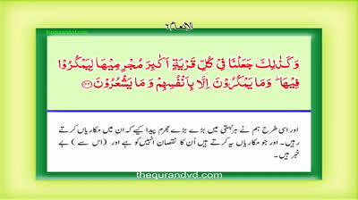 Para 8 - Juz 8 Wa law annana HD Quran Urdu Hindi Translation