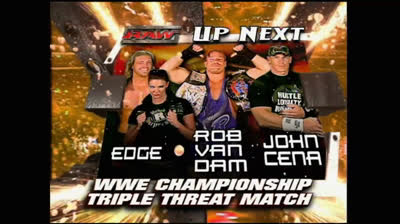 John cena vs Edge vs RVD - WWE Title .