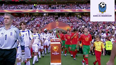 UEFA EURO 2004 final_ Greece 1-0 Portugal highlights