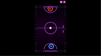 I was playing a bad game of air hockey but then at the end this happened