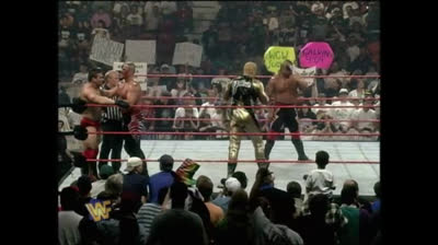 1997.06.16b ⭐ Goldust gathers team vs Hart Foundation ⭐ WWF Raw
