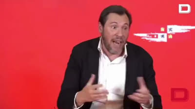 Óscar Puente, lanzando insultos y bulos contra Javier Milei.