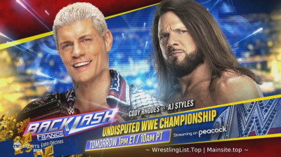 Cody Rhodes vs Aj Styles (Full Match)