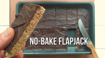 Flapjack fácil para ciclismo sin horno