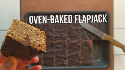 Flapjack fácil para ciclismo con horno