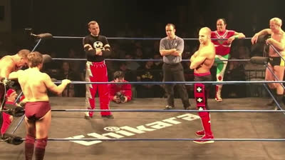 King of Trios 2009, Tag 2 - Team Uppercut vs The Masters of a Thousand Holds
