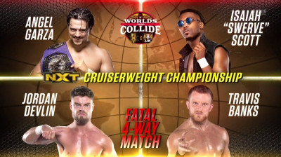 Angel Garza vs Isaiah 'Swerve' Scott vs Jordan Devlin vs Travis Banks - NXT Cruiserweight Championship