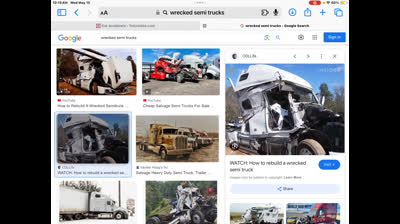 Wrecked cars on the web
