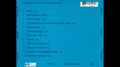 Weezer - 1994-12-04 - The Sting, New Britain, CT