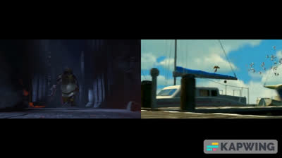 Shrek and Finding Nemo - Seagull Chase vs. Escaping the Dragon