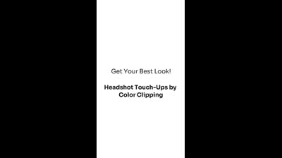 ? Introducing Our Headshot Retouching Service!