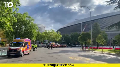 Fuga de gas en el Santiago Bernabéu