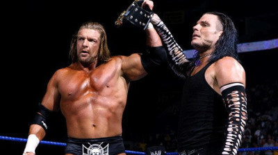 Jeff hardy and Triple h vs MVP and The brian kendrick - 2008 .