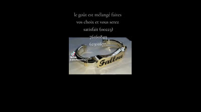 Des bisous, des bracelets,des bacs  en Or et argent blanc.a fabriqué et a acheté .