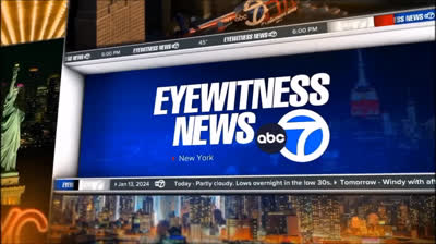 WABC Channel 7 Eyewitness News 6PM Weekend open - January 13, 2024 - New Graphics