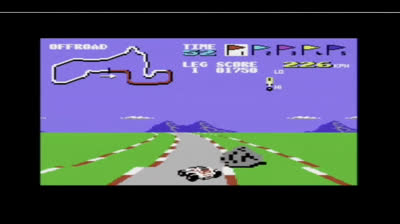 Buggy Boy (Commodore 64 Version) - Offroad Course Longplay