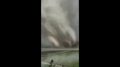 Tornade filmée avec un drone