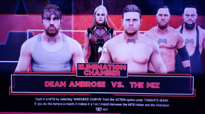 Dean Ambrose vs The Miz w/ Maryse & The Miztourage(WWE 2K19)