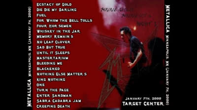 metallica - 2000.01.07 - Target Center - Minneapolis, MN, USA