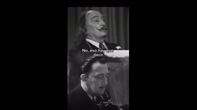 Dalí hablando sobre su obra