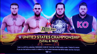 Kevin Owens vs Tye Dillinger vs Baron Corbin vs Dolph Ziggler (WWE 2K19)