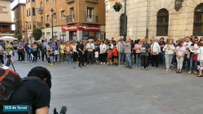 ACTO EN TERUEL ANIVERSARIO DERRUMBE CALLE SAN FRANCISCO